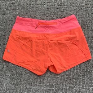 Lululemon speed up shorts. Size 4